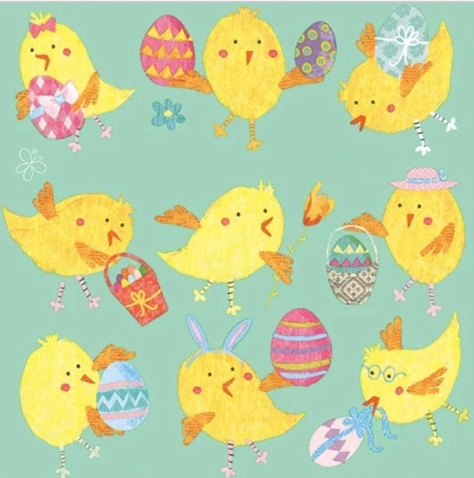 Easter Chicks Paper Napkin - Luncheon Size