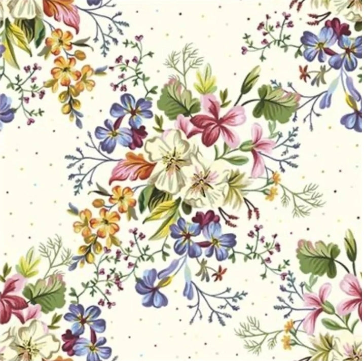 Rose Flower Bouquet Paper Napkin - Luncheon Size