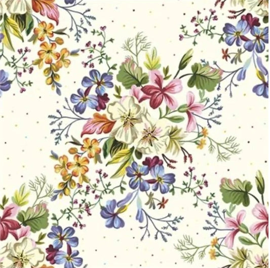 Rose Flower Bouquet Paper Napkin - Luncheon Size