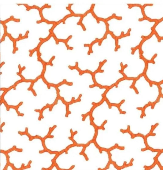 Red Coral Paper Napkin - Cocktail Size