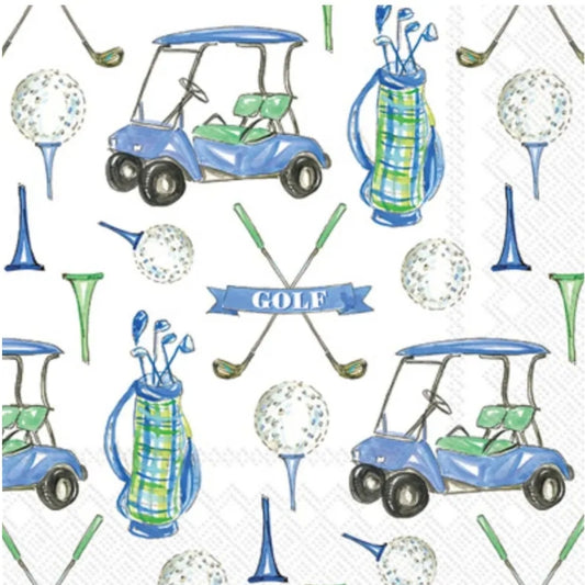 Golf Paper Napkin - Cocktail Size