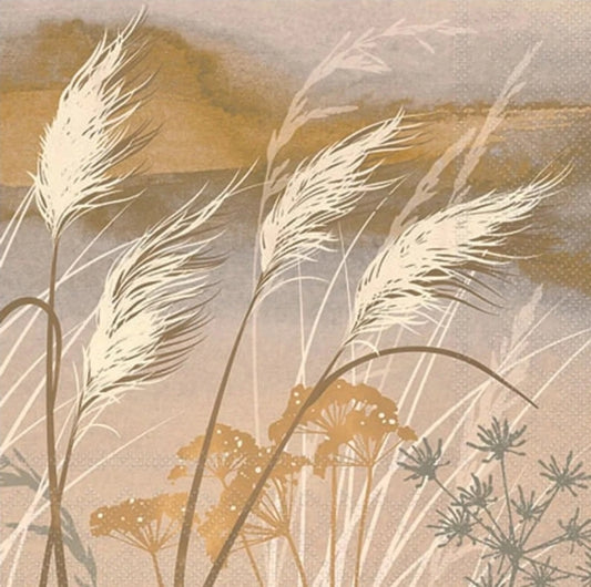Field of Grass Paper Napkin - Cocktail Size