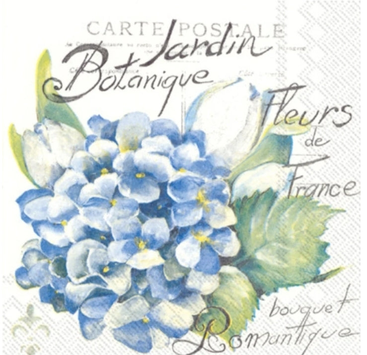 Hydrangea  Paper Napkin - Cocktail Size