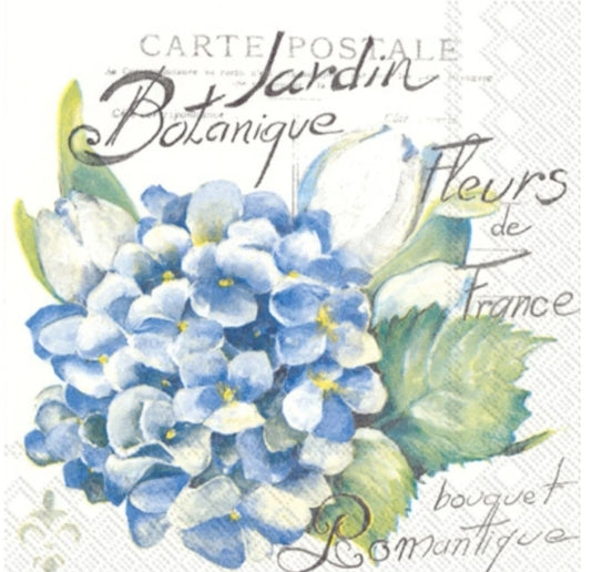 Hydrangea  Paper Napkin - Cocktail Size