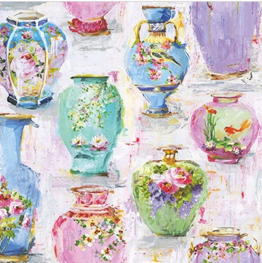 Vases Paper Napkin - Cocktail Size