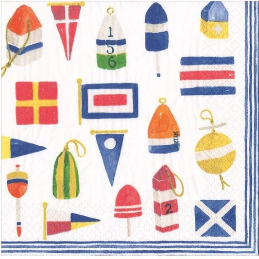 Sailboat Lake Paper Napkin - Cocktail Size