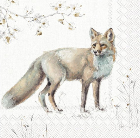 Fox Paper Napkin -  Cocktail Size