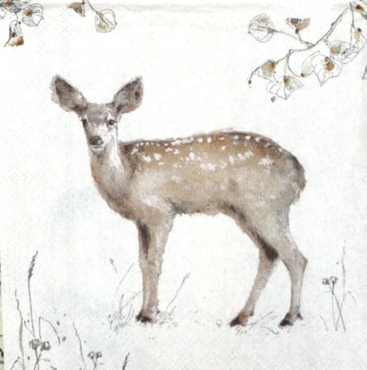 Deer Paper Napkin - Cocktail Size