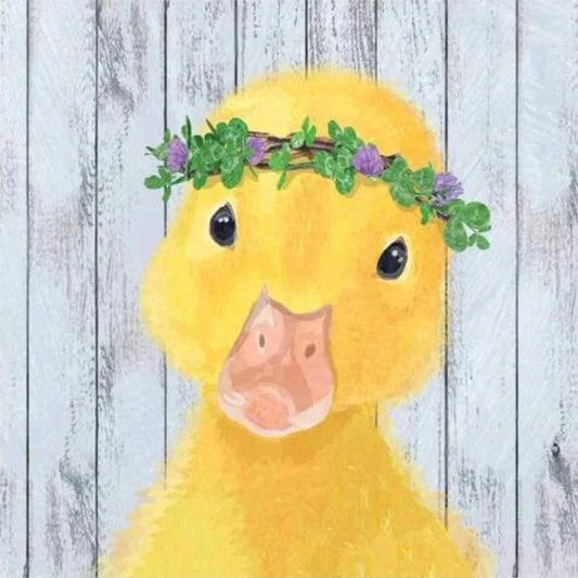 Easter Duck Paper Napkin - Cocktail Size