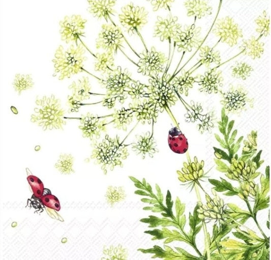 Ladybug Paper Napkin - Cocktail Size