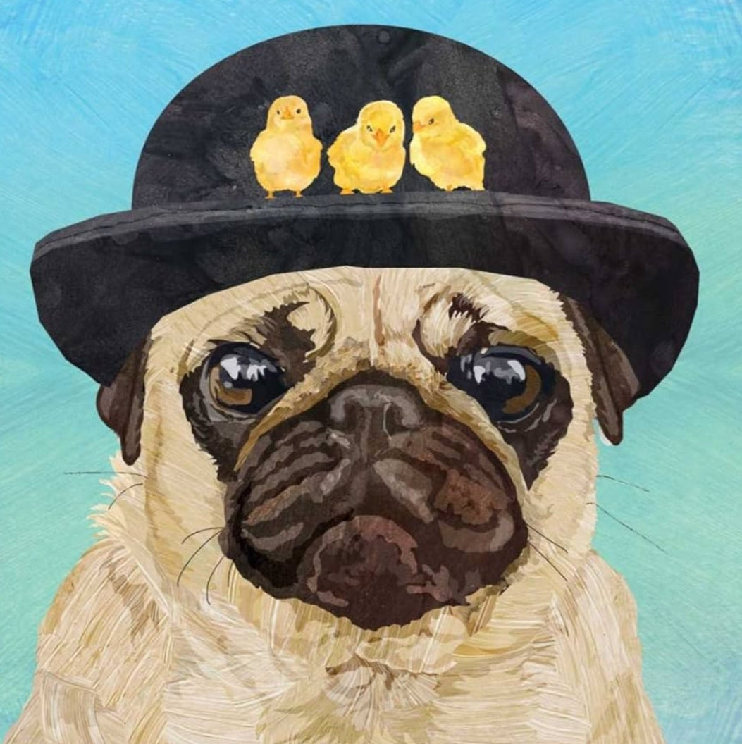 Pug Paper Napkin - Cocktail Size