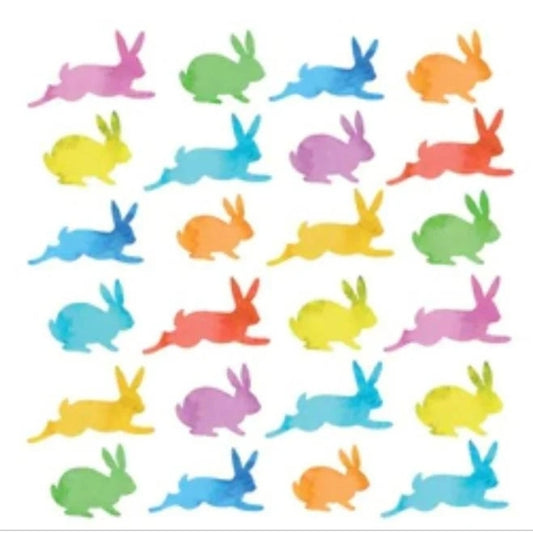 Easter Bunny Pattern Paper Napkin - Cocktail Size
