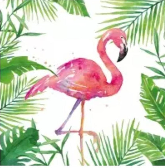 Flamingo Paper Napkin - Cocktail Size