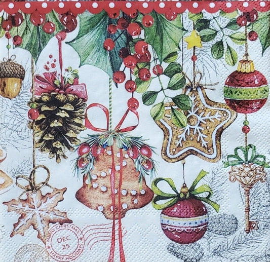 Gingerbread Cookies Paper Napkin - Cocktail Size