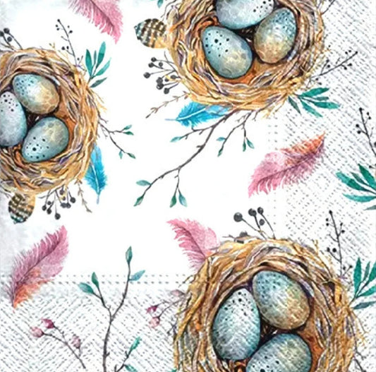 Robin Eggs Paper Napkin - Luncheon Size