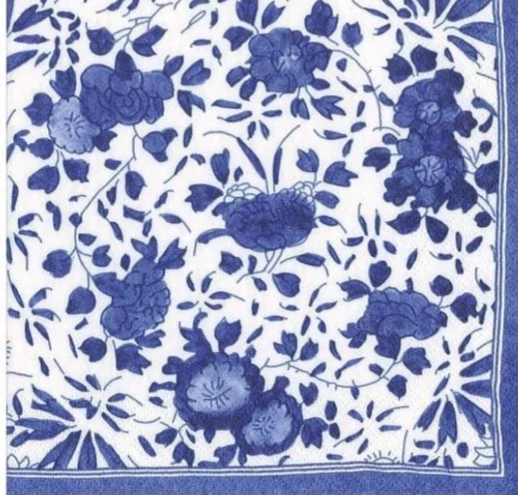 Blue& White Delft Paper Napkin - Cocktail Size