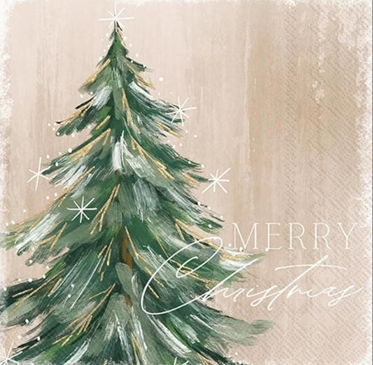 Christmas Tree Paper Napkin - Luncheon Size