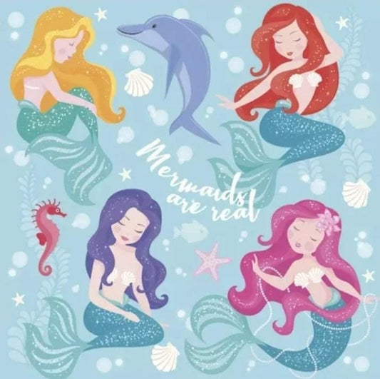 Mermaid Paper Napkin - Luncheon Size