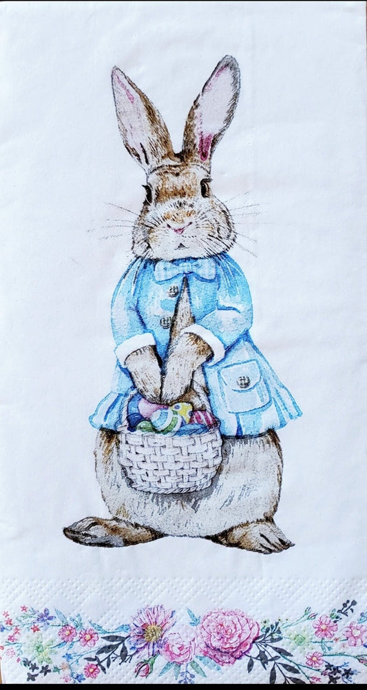 Easter Bunny Paper Napkin -  Guest Size