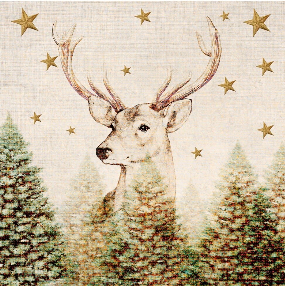 Deer Paper Napkin -  Luncheon Size