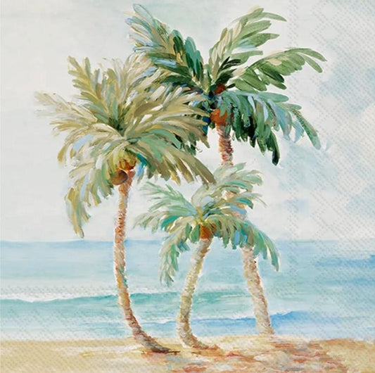Palm Tree Paper Napkin - Cocktail Size