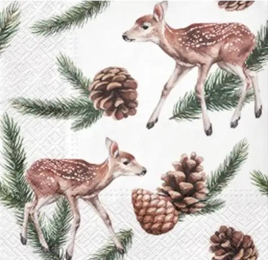 Deer Paper Napkin - Luncheon Size