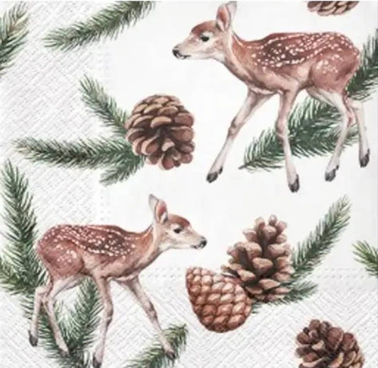 Deer Paper Napkin - Luncheon Size