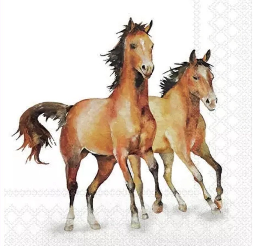 Wild Horses Paper Napkin - CocktailNapkin