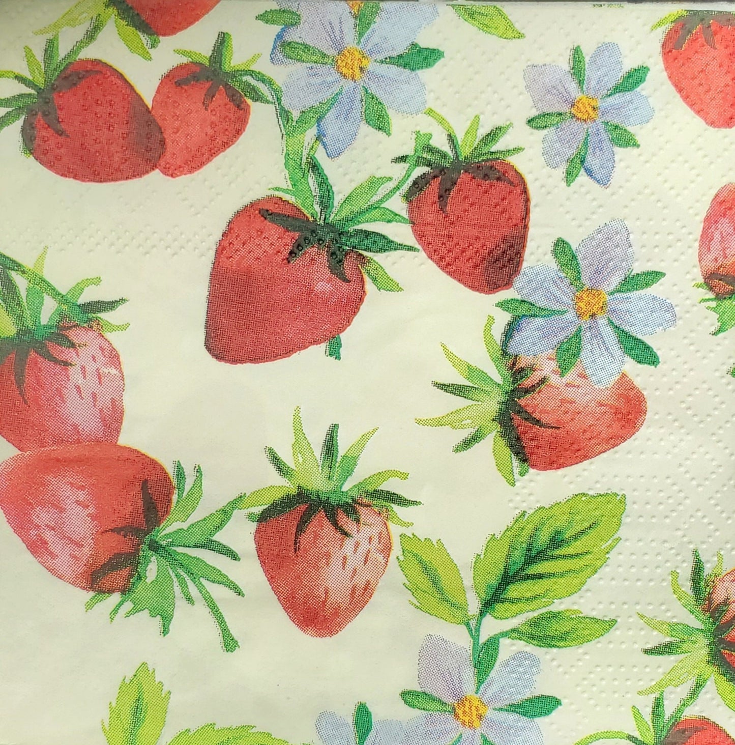 Strawberry Paper Napkin - Cocktail Size