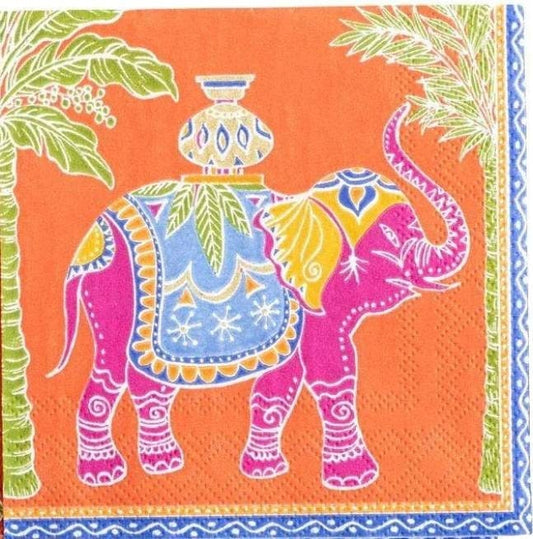 Elephant Paper Napkin - Cocktail Size