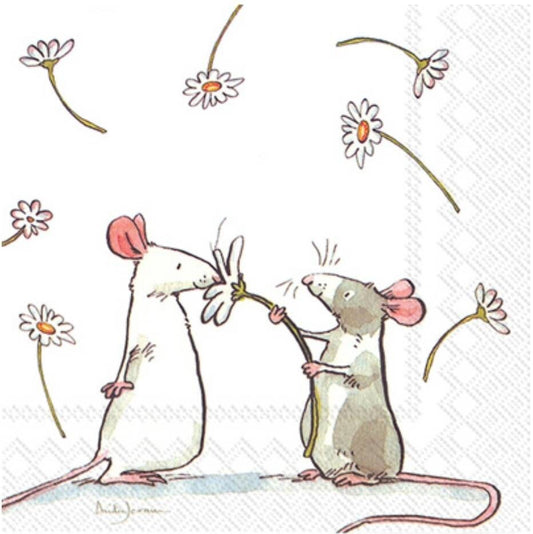 Mouse Daisy Paper Napkin - Luncheon Size