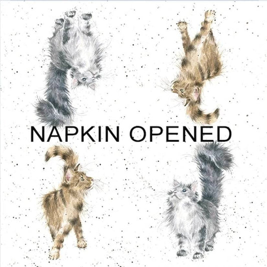 Cat Paper Napkin - Cocktail Size
