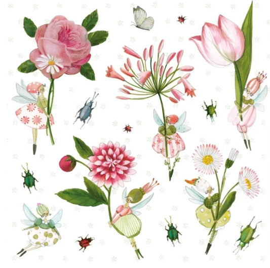 Flower Fairies Paper Napkin - Luncheon Size