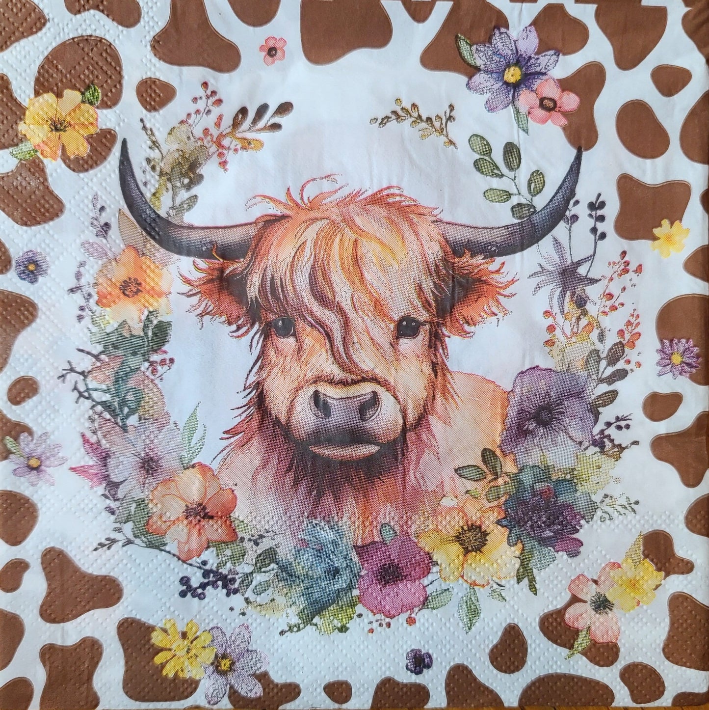 Highland Cow Paper Napkin - Luncheon Size