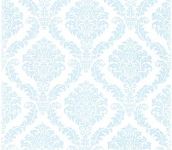 Blue & White Damask Paper Napkin - Cocktail Size