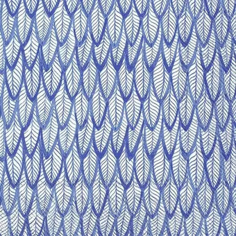 Blue Feathers Paper Napkin - Luncheon Size