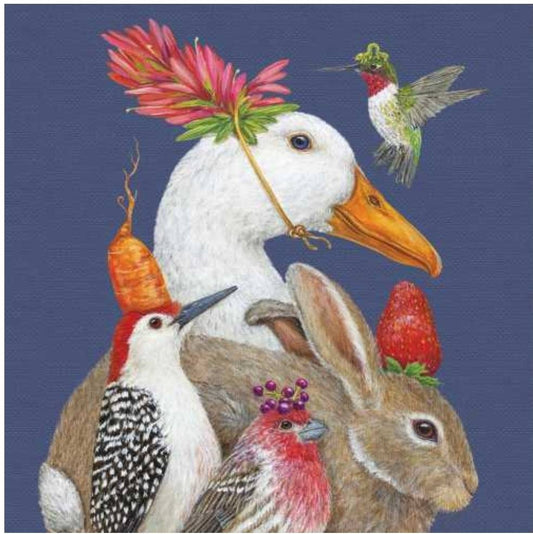 Geese & Bird Paper Napkin - Cocktail Size