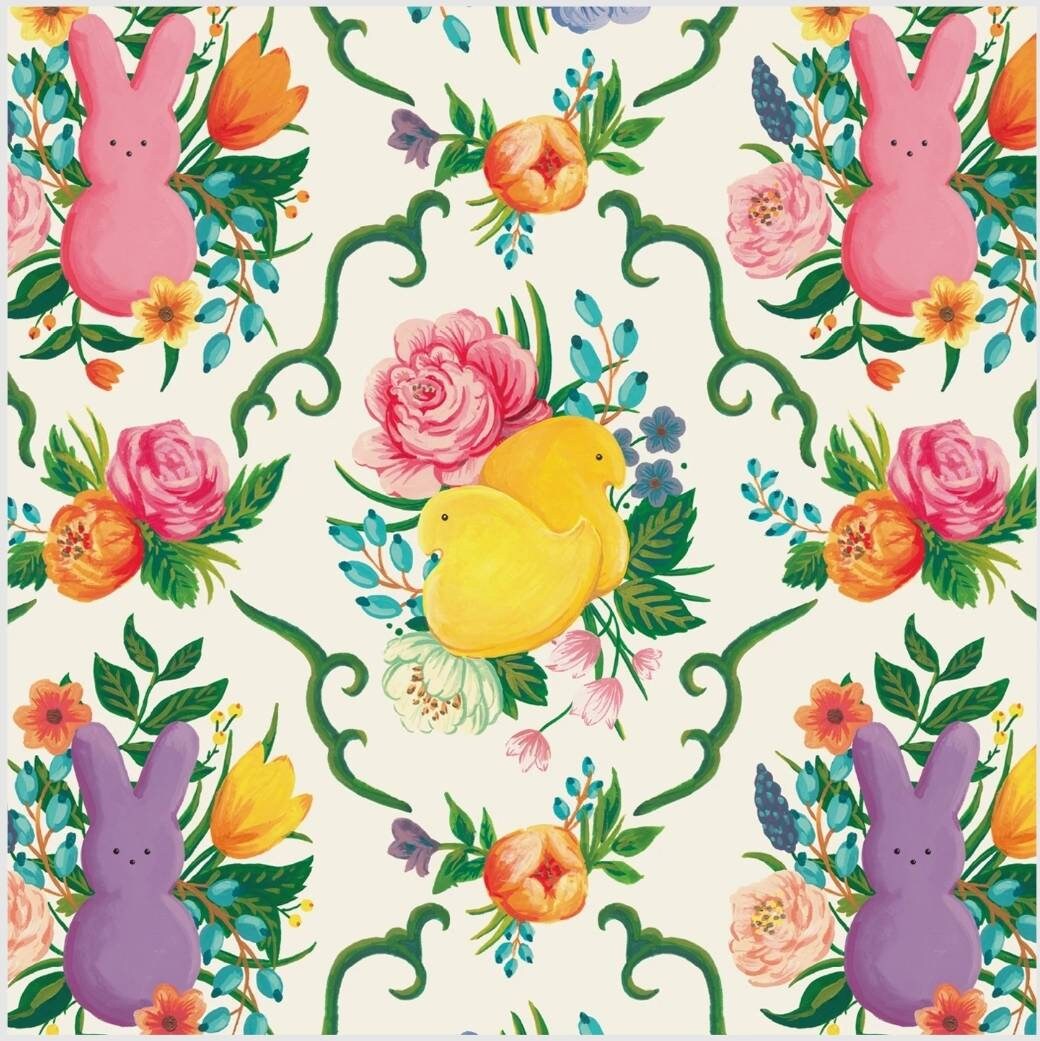 Easter Peeps Paper Napkin -  Cocktail Size