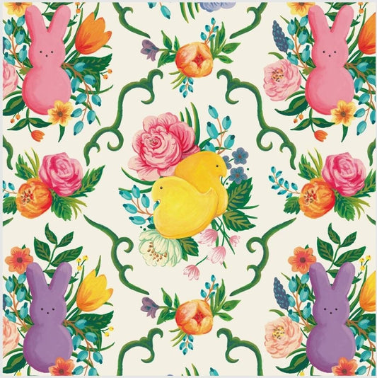 Easter Peeps Paper Napkin -  Cocktail Size