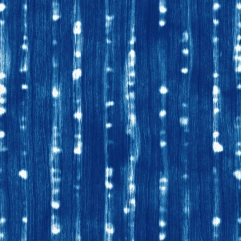 Blue & White Shibori Beach Bubbles Paper Napkin - Cocktail Size