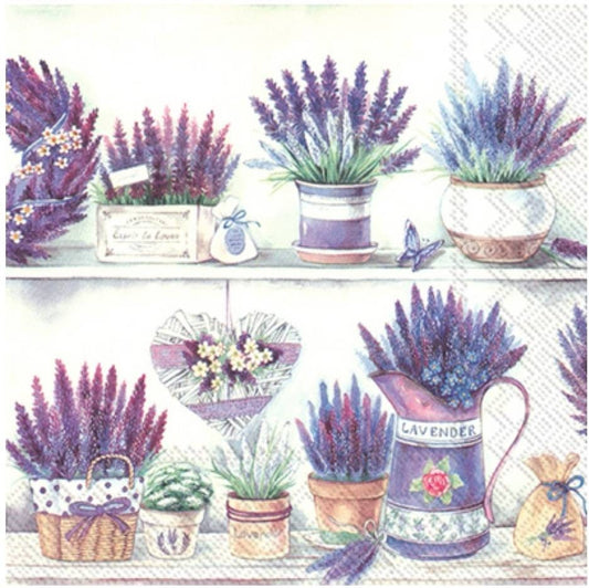Lavender Paper Napkin - Cocktail Size