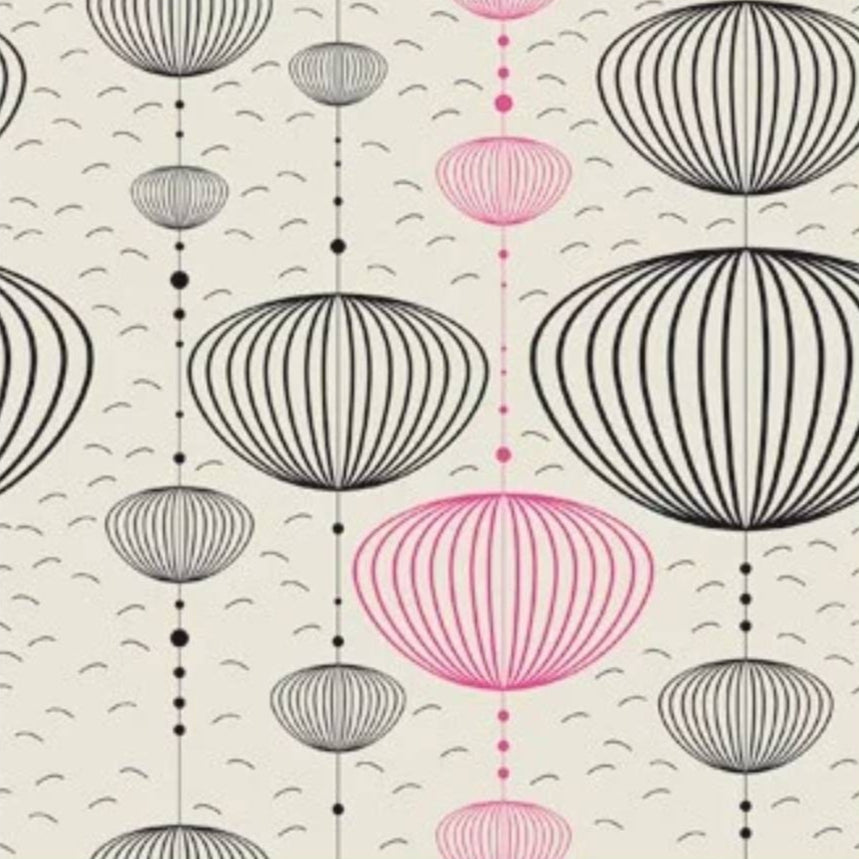 Middle century Modern Balloons Bubbles Paper Napkin - Cocktail Size