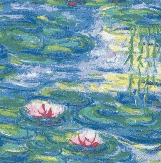 Monet Lily Pond Paper Napkin - Cocktail Size