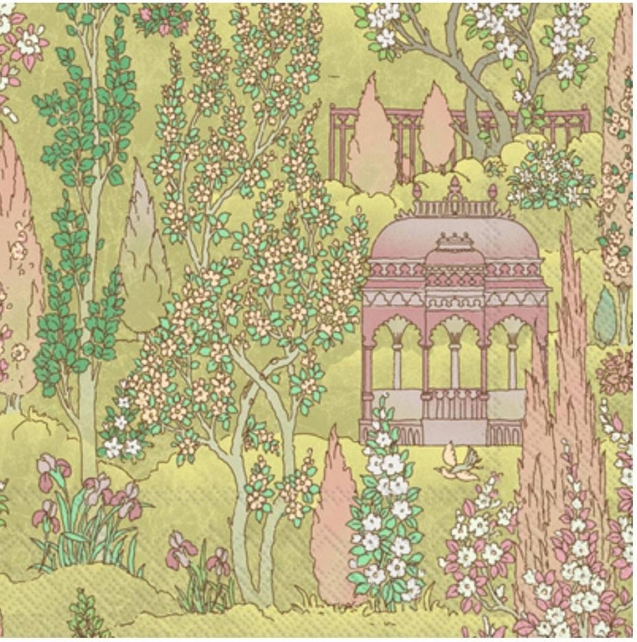Palace Garden Pagoda Paper Napkin - Luncheon Size