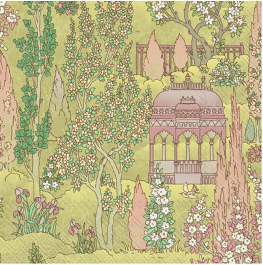 Palace Garden Pagoda Paper Napkin - Luncheon Size