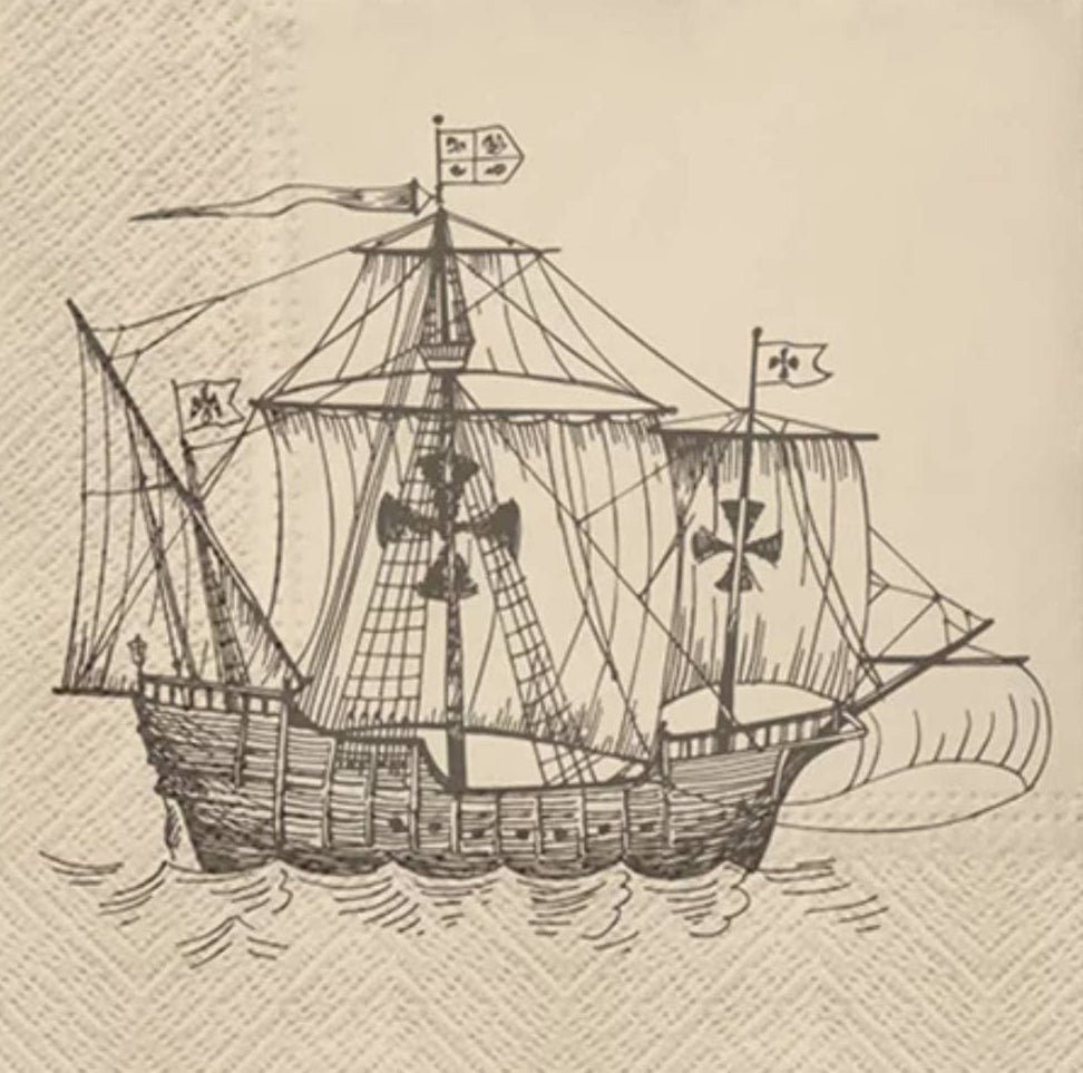 Ship Paper Napkin - Luncheon Size