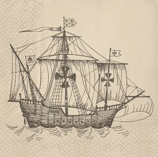 Ship Paper Napkin - Luncheon Size