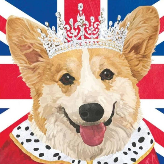 Dog Queen Paper Napkin - Cocktail Size