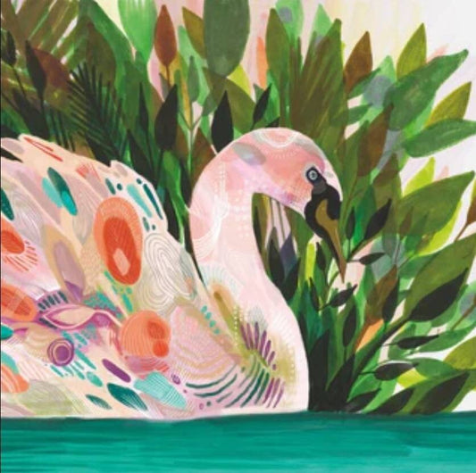 Swan Paper Napkin - Cocktail Size