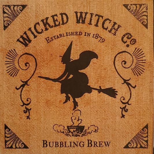 Halloween Witch Broom Paper Napkin - Cocktail Size